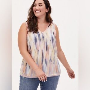 Torrid Georgette Raw Edge Tank, Size 3